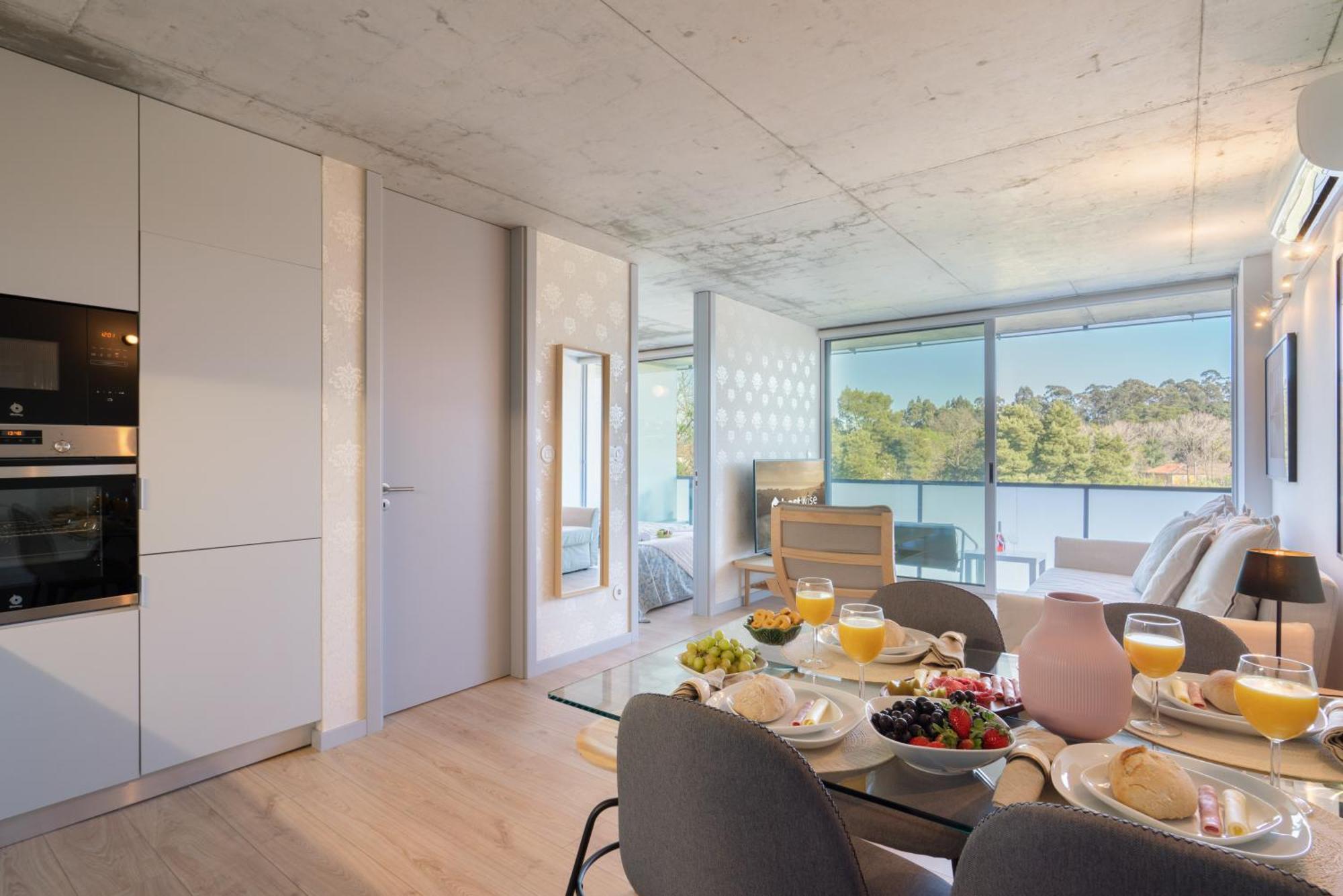 Host Wise - Luxurious Impressive Apartment - Balcony And Pool Vila Nova de Gaia Rom bilde