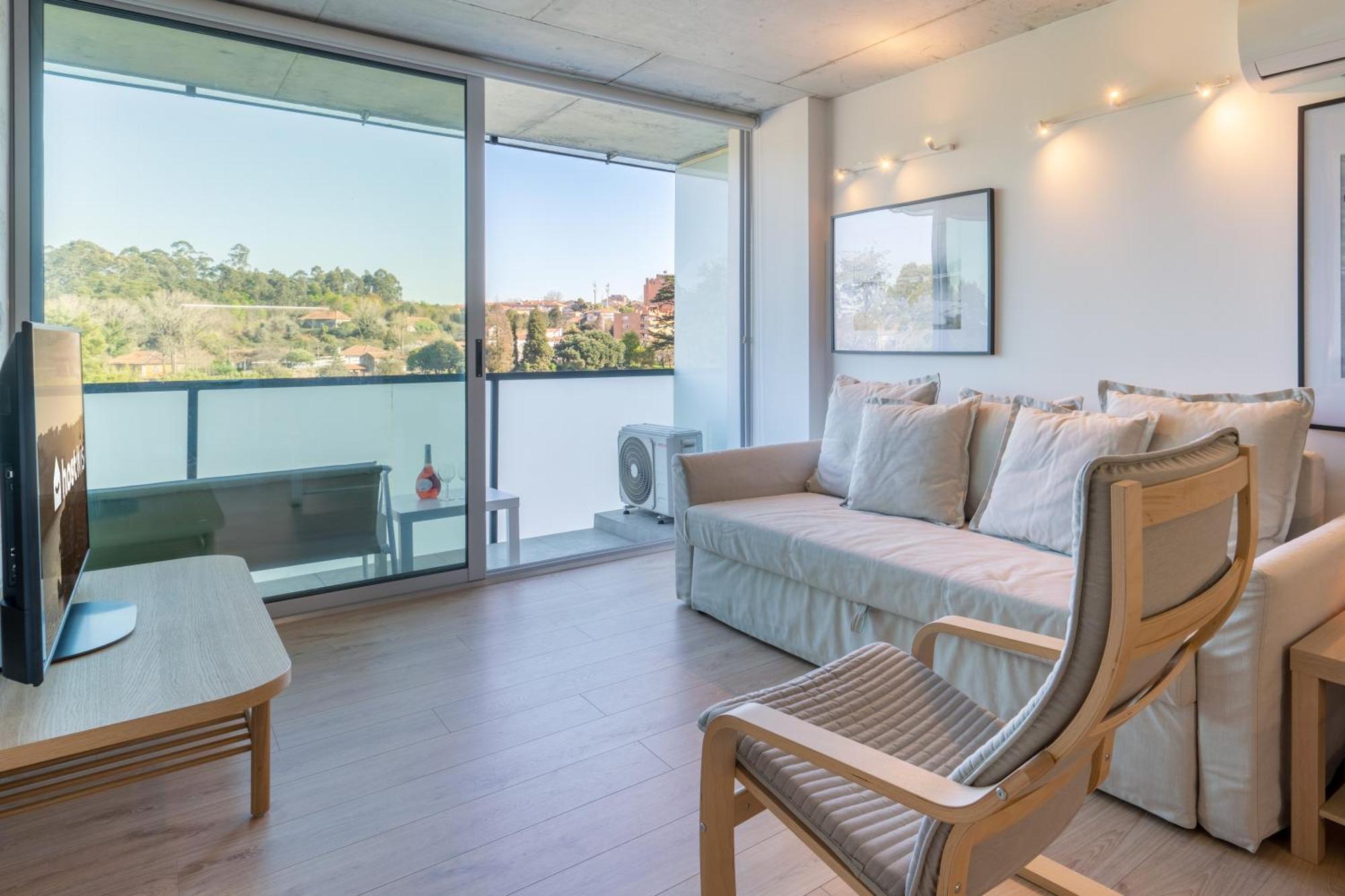 Host Wise - Luxurious Impressive Apartment - Balcony And Pool Vila Nova de Gaia Rom bilde